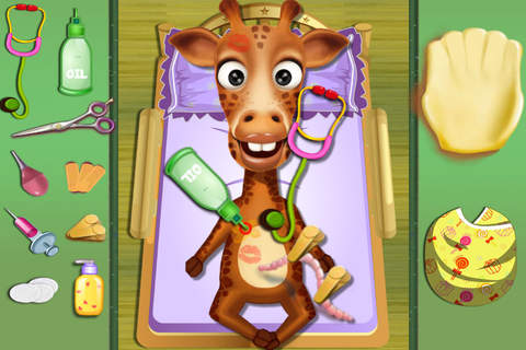 Giraffe Baby's Jungle Resort - Pets Pregnancy Check/Lovely Infant Care screenshot 3