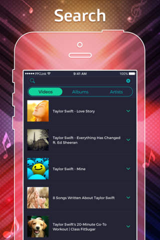 Music Tube - MP3 Music Player & Playlist Manager for YouTube version screenshot 3