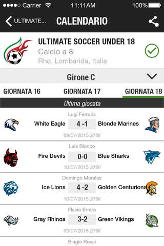 Italia League Calcio screenshot 3