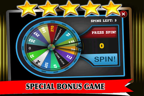 777 A Las Vegas Slots Treasure Gambler Gold Game - FREE Vegas Spin and Win screenshot 4
