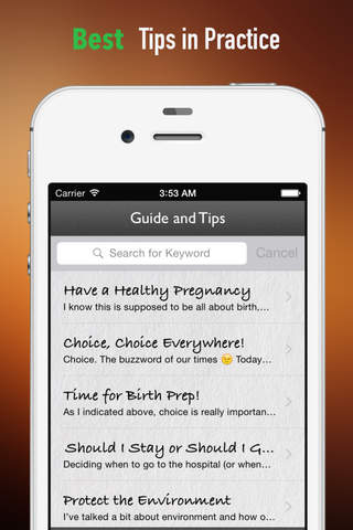 Natural Childbirth Guide:Tips and Tutorial screenshot 4