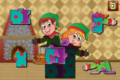 Kids Christmas Jigsaw Puzzle Shapes - educational game for preschool children 3+ screenshot 2