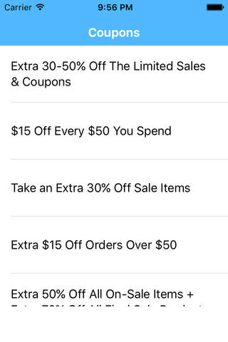 Coupons for The Limited App screenshot 2