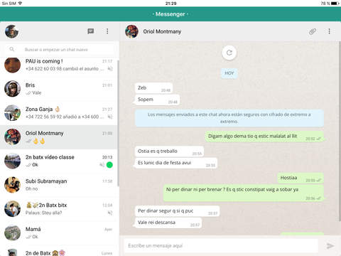 Messenger for WhatsApp - Premium - iPad Version screenshot 2