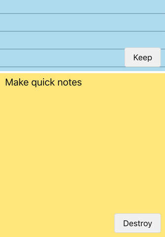 keepDestroy - Instant note taking screenshot 2
