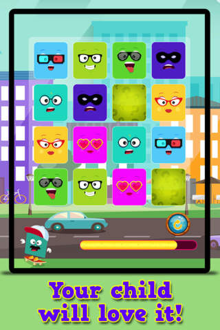Funny Faces : Free Matching Games for children, boys and girls screenshot 2