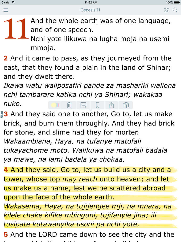 App Shopper: Swahili English Bilingual Bible (Biblia Takatifu - King ...