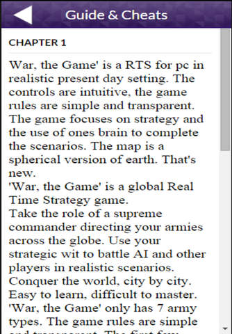 Game Guide War the Game version screenshot 2