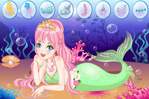 Beach Mermaid Princess - Dress Up And Make Up games For Cute Girls screenshot 2