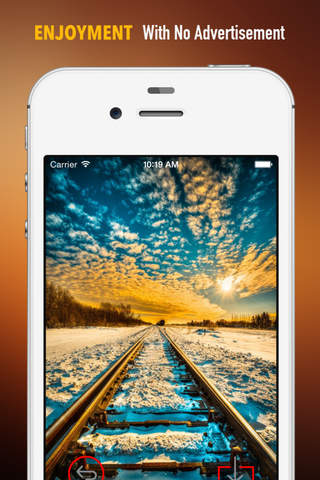 Snowy Railway Wallpapers HD: Quotes Backgrounds with Art Pictures screenshot 2