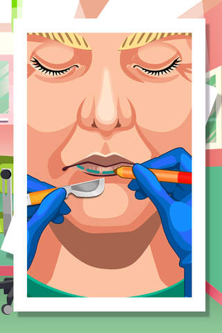 2016' Election Surgery Simulator Makeover Hospital - ER plastic surgeon for face lips nose & eye doctor salon game screenshot 4