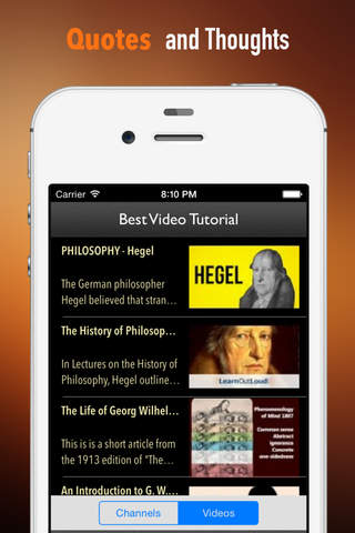 Georg Wilhelm Friedrich Hegel Biography and Quotes: Life with Documentary screenshot 3
