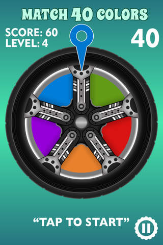 Twisty car wheels: "Spin them & match the colors" screenshot 3