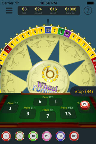 Wheel of Fortune - BetVoyager screenshot 3