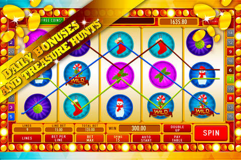 Christmas Lights Slots: Play the famous Big Six Wheel to get Santa's happy daily deals screenshot 3
