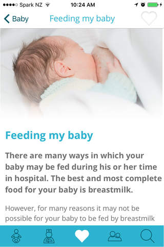 BABBLE NZ Neonatal Family App screenshot 3