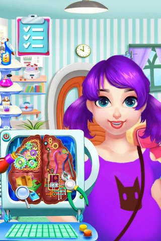 Pretty Mommy's Brain Cure - Surgery Salon Game，Sugary Care screenshot 2