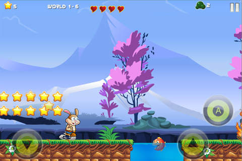 Funny Bunny Run - Crazy Asian Jungle Adventure Free Game screenshot 3