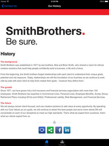 Smith Brothers Insurance HD screenshot 2