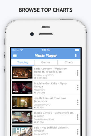 Free Music Player - Playlist Manager for YouTube & Video Streamer screenshot 4