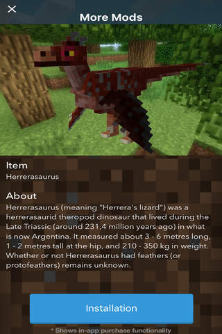 DINOSAUR MODS for Minecraft PC Edition - Epic Pocket Wiki & Mods Tools for MCPC screenshot 2