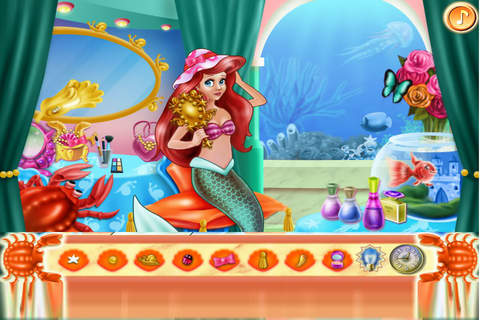 芭比公主化妆美人鱼大海寻物 - 女孩子们的打扮、化妆、换装游戏2 screenshot 4