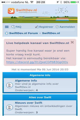 SwiftDev Forum screenshot 2