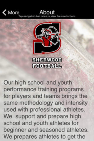 Sherwood Football. screenshot 3