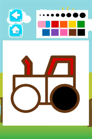 Car Coloring Book - All in 1 Vehicle Drawing and Painting Colorful Page Free For Kids and Toddlers Game screenshot 3