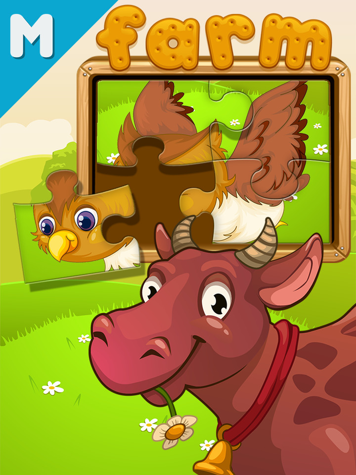 Play The Farm Life With Animals For Preschool Kids: All Shape Builder 