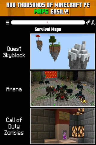 Survival Maps for MINECRAFT PE ( Pocket Edition ) - Download The Best Maps Now ( Free ) screenshot 2