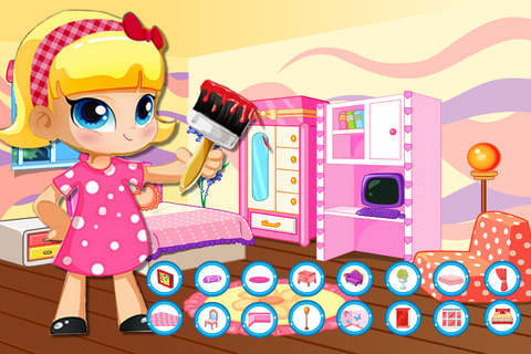 Princess Home Dress Up 6——New Girl's Bedroom screenshot 3