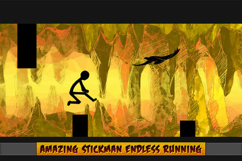 Stick-man Cave Runner Pro screenshot 4