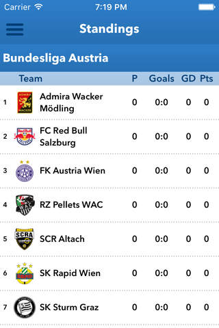 Bundesliga - LIVE Bundesliga Austria Season 2016-2017 screenshot 4