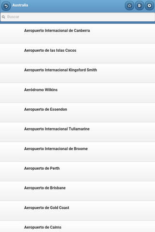 Directory of airports screenshot 2