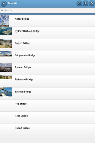 Directory of bridges screenshot 2