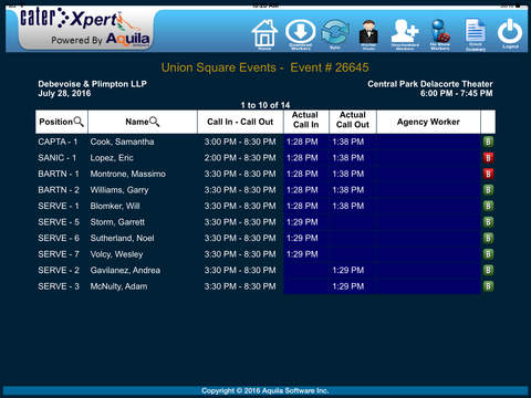 CaterXpert Roster screenshot 2