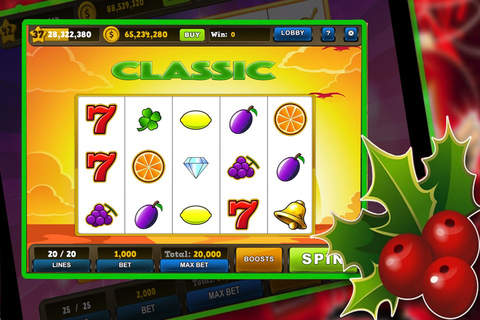 Classic 777 Fruit Slots - Multiple Lines With Big Jackpots and Bouns Game Free screenshot 2