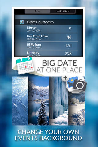 Event Countdown Fashion Wallpapers  - “ Frozen & Winter ” Free screenshot 2