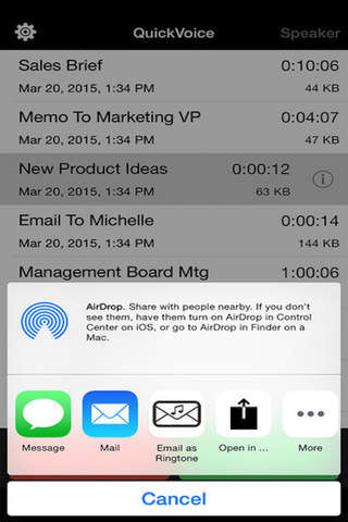 QuickVoice.Text Email FREE Recorder screenshot 2