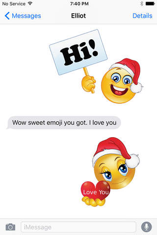 Christmas Emoji & GIF Keyboard Free screenshot 3
