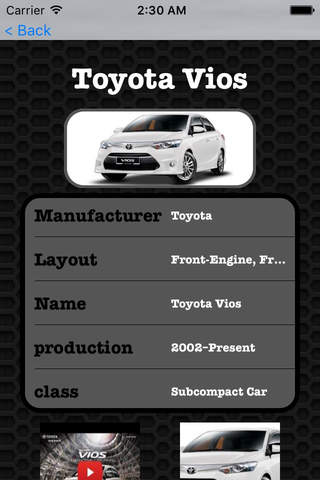 Best Cars - Toyota Vios Edition Photos and Video Galleries FREE screenshot 2