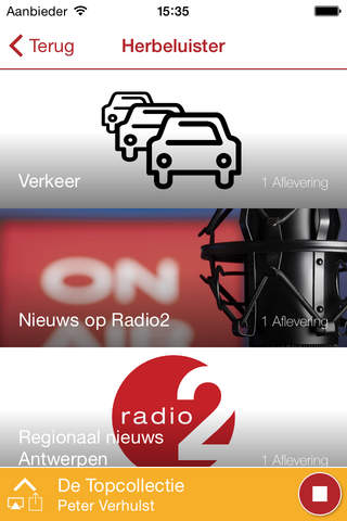 VRT radio2 screenshot 3