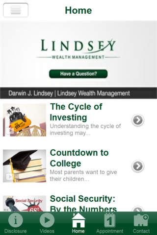 Lindsey Wealth Management screenshot 2