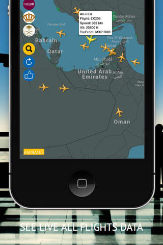 Arab Radar Free : Live Flight Radar & Status screenshot 2