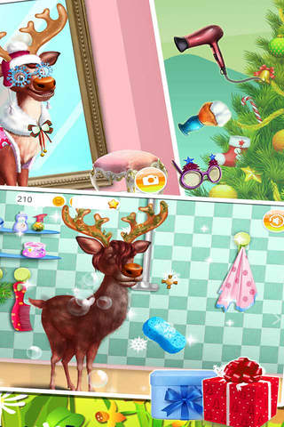 Animal Makeover Salon for Christmas－BabyGames screenshot 2