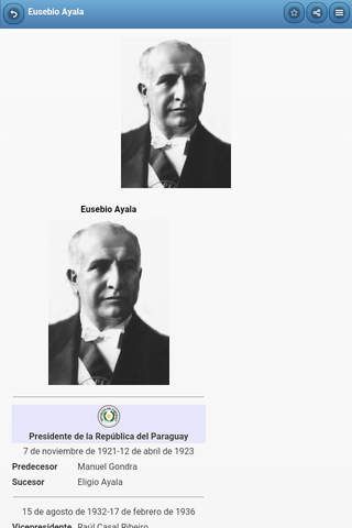 Presidents of Paraguay screenshot 2