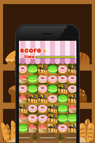 Sweet Bakery Blast -Link a line and Match the Cake and Cookie to win the puzzle games screenshot 2