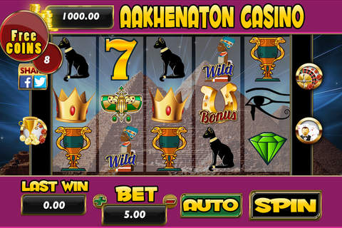 Aakhenaton Casino Slots screenshot 2