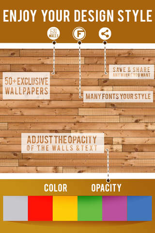 Fonts Maker The Wooden : Text & Photo Editor Wallpapers Fashion Free screenshot 2